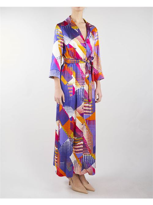 Patchwork print chemisier dress Manila Grace MANILA GRACE |  | A268VSMA434